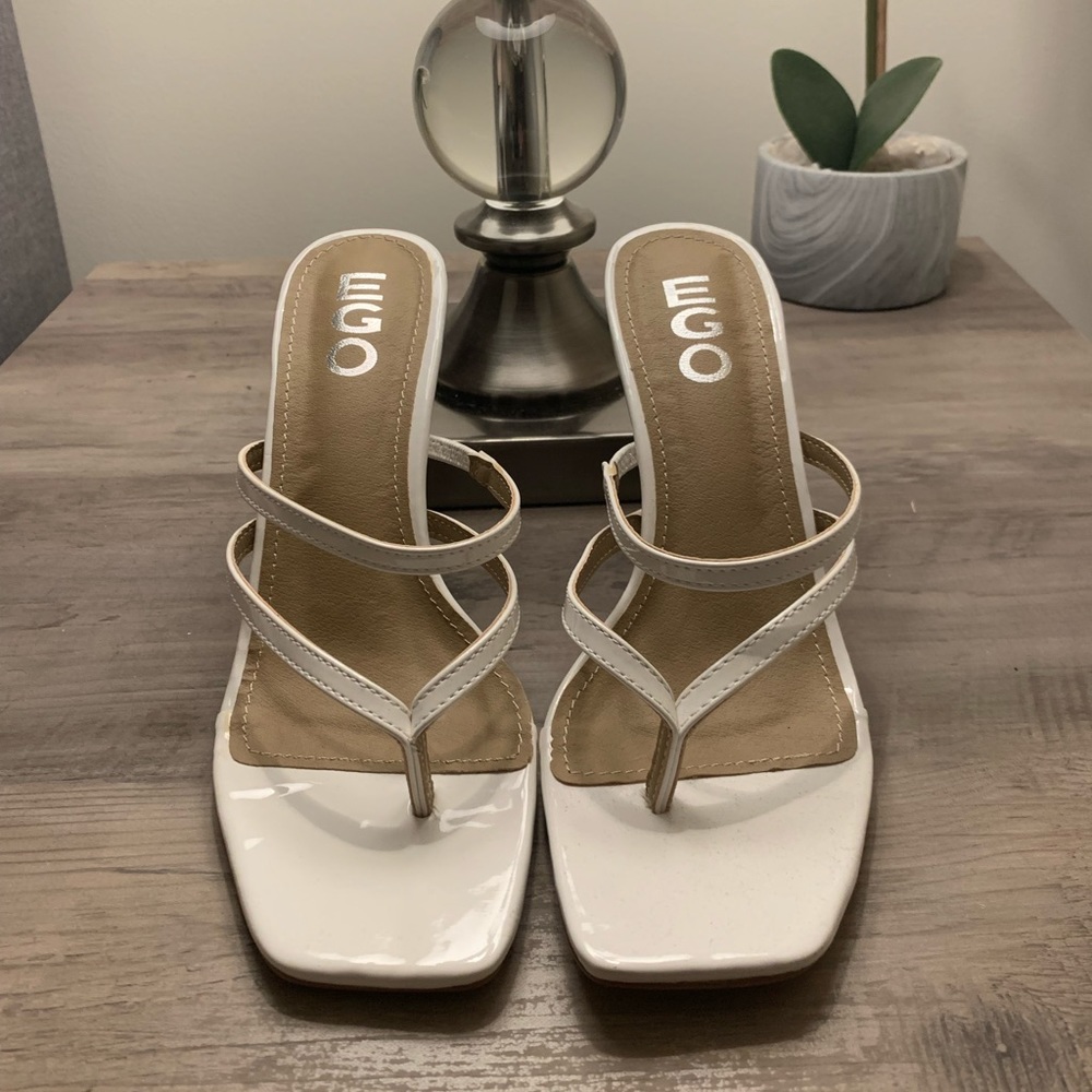 White EGO OFFICIAL high heeled sandals